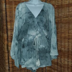 Shop Neighbor Tie Dye Romper M